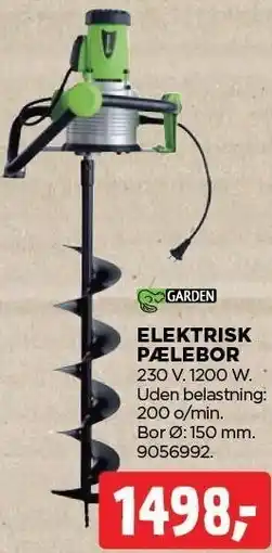 jem & fix GARDEN ELEKTRISK PÆLEBOR tilbud