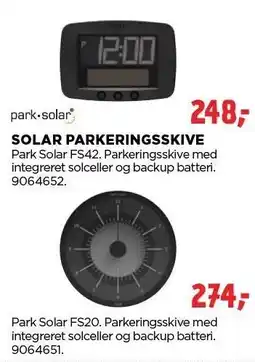 jem & fix SOLAR PARKERINGSSKIVE tilbud