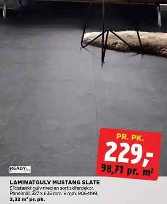 jem & fix LAMINATGULV MUSTANG SLATE tilbud