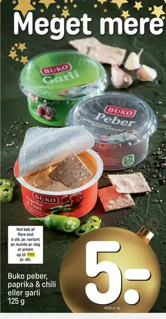 REMA 1000 Buko peber, paprika & chili eller garli tilbud