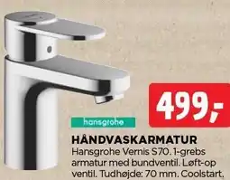 jem & fix HANSGROHE HÅNDVASKARMATUR tilbud