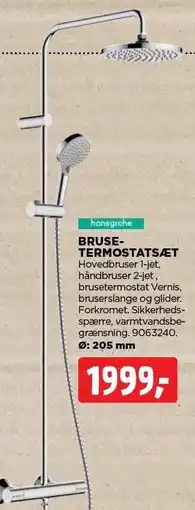 jem & fix HANSGROHE BRUSETERMOSTATSÆT tilbud