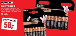 jem & fix DURACELL BATTERIER tilbud