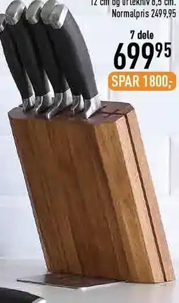 Imerco Knivblok 7 dele tilbud