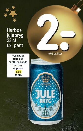 REMA 1000 Harboe julebryg tilbud