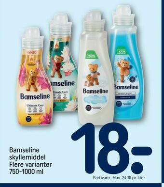 REMA 1000 Bamseline skyllemiddel tilbud