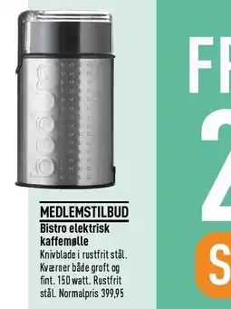 Imerco Bistro elektrisk kaffemølle tilbud
