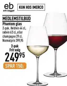 Imerco Phantom glas tilbud