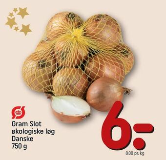 REMA 1000 Gram Slot økologiske løg Danske tilbud