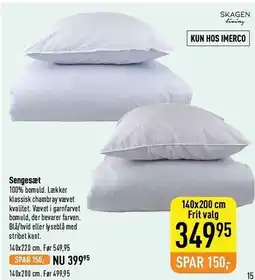 Imerco Sengesæt tilbud