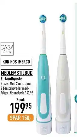 Imerco El-tandbørste tilbud