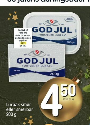 REMA 1000 Lurpak smør eller smørbar tilbud