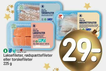 REMA 1000 Laksefileter, rødspættefileter eller torskefileter tilbud