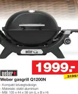 Bauhaus Weber gasgrill Q1200N tilbud