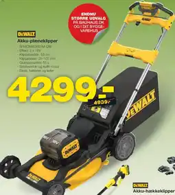 Bauhaus DEWALT Akku-plæneklipper tilbud