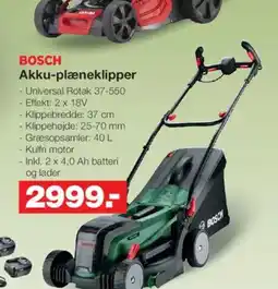 Bauhaus BOSCH Akku-plæneklipper tilbud