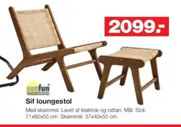 Bauhaus Sif loungestol tilbud