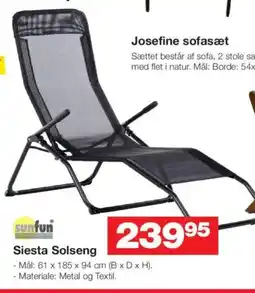 Bauhaus Sunfun Siesta Solseng tilbud