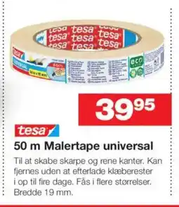 Bauhaus Tesa 50 m malertape universal tilbud