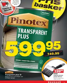 Bauhaus Pinotex Tranparent Plus tilbud