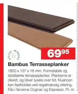 Bauhaus Bambus Terrasseplanker tilbud