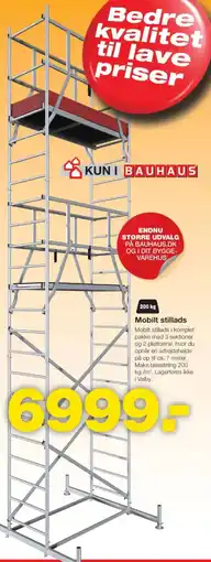 Bauhaus Mobilt stillads Mobilt stillads tilbud