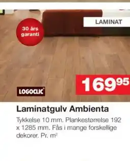 Bauhaus Laminatgulv Ambienta tilbud