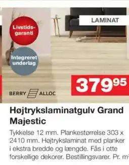 Bauhaus Højtrykslaminatgulv Grand tilbud