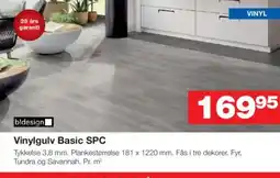 Bauhaus Vinylgulv Basic SPC tilbud