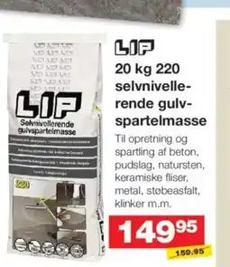 Bauhaus Selvnivellerende gulvspartelmasse tilbud
