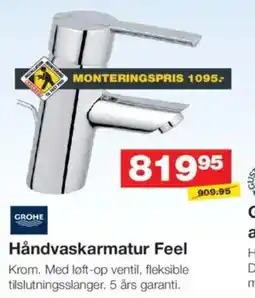 Bauhaus GROHE Håndvaskarmatur Feel tilbud