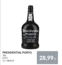 Nielsen's Discount PRESIDENTIAL PORTO tilbud