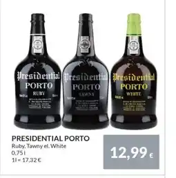 Nielsen's Discount PRESIDENTIAL PORTO tilbud
