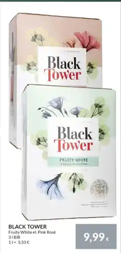 Nielsen's Discount BLACK TOWER Fruity White el. Pink Rosé tilbud