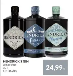 Nielsen's Discount Hendrick hendrick's junar tilbud