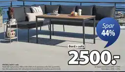 JYSK HAFJELL bord + sofa tilbud
