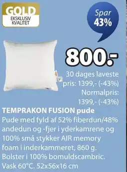 JYSK TEMPRAKON FUSION pude tilbud