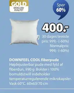 JYSK DOWNFEEL COOL fiberpude tilbud