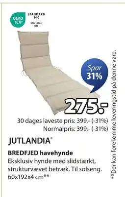 JYSK JUTLANDIA® BREDFJED havehynde tilbud