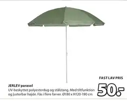 JYSK JERLEV parasol tilbud
