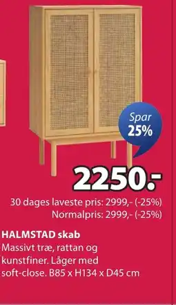 JYSK HALMSTAD skab tilbud