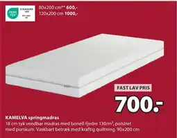 JYSK KAMELVA springmadras tilbud