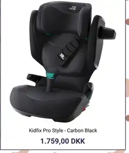 Babysam Kidfix Pro Style - Carbon Black tilbud