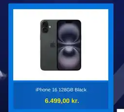Humac iPhone 16 128GB Black tilbud