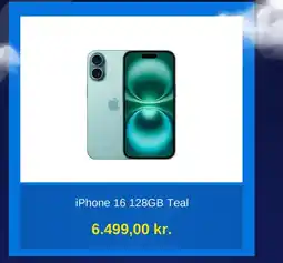 Humac iPhone 16 128GB Teal tilbud