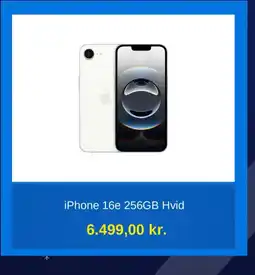 Humac iPhone 16e 256GB Hvid tilbud