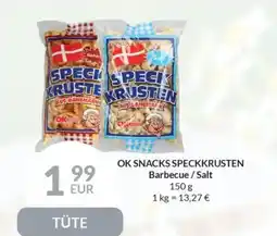 Nielsen's Discount OK SNACKS SPECKKRUSTEN Barbecue/Salt tilbud