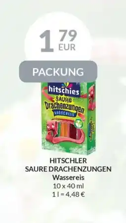 Nielsen's Discount HITSCHLER SAURE DRACHENZUNGEN Wassereis tilbud