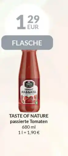 Nielsen's Discount TASTE OF NATURE passierte Tomaten tilbud