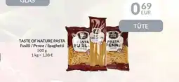 Nielsen's Discount TASTE OF NATURE PASTA Fusilli/Penne/Spaghetti tilbud